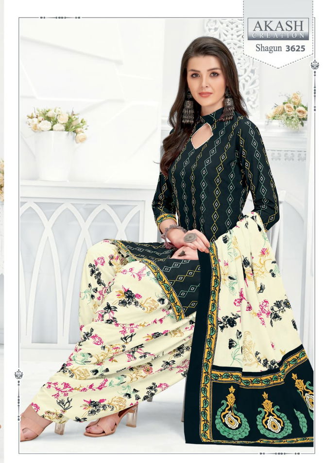 Shagun Vol 36 By Akash Printed Cotton Dress Material Catalog